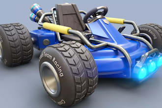 stylized racing car,automotive cad car toy,3d cad model,design for game,step