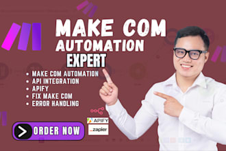 make com fix made com apify automation  API integration made com debug scenario