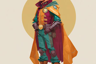 design original superhero character