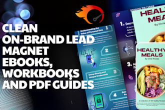 design PDF lead magnet, lead magnet ebook, brochure design PDF ebook lead magnet