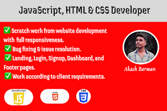 do HTML , CSS and javascript website work