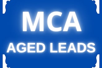 provide mca aged leads for you