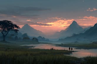 paint unique fantasy digital landscapes