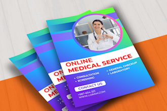 do  design a professional business medical flyer or healthcare flyer