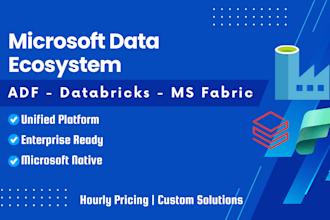 build azure data pipelines using adf, databricks, and ms fabric