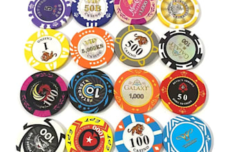 design modern poker chips, slot, card and poker logo for you
