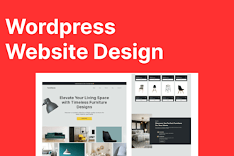design and develop a wordpress website with elementor