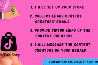 collect leads content creators for tiktok shop
