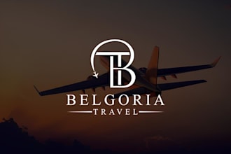 design travel, hotel and adventure outdoor logo