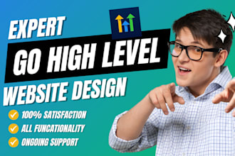 design ghl website and landing page