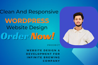 design clean and responsive wordpress website