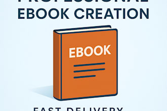 create a professional ebook with ai research and modern design