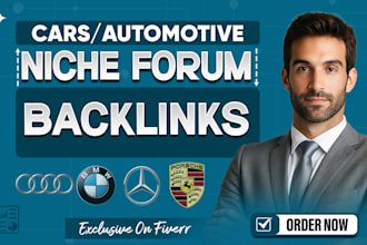 create car automotive niche forum link postings