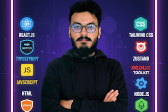 be your frontend developer using javascript typescript react