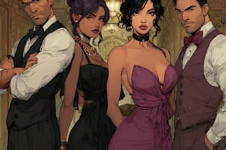 do a fantasy character art and fantasy unique style