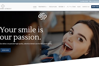 design squarespace dental office website medical healthcare website therapy