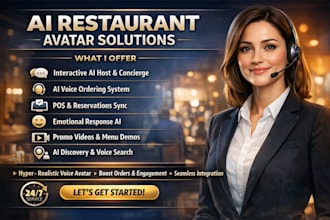 do hyper realistic restaurant ai voice ordering concierge talking avatar website