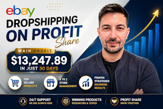 do ebay dropshipping on profit share