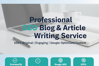 write SEO blog posts and article