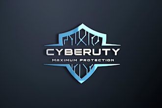 design modern tech crypto security and technology logo