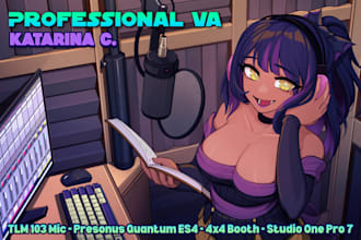 do female voice over for video games, animation, etc