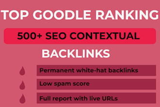 build high quality SEO dofollow backlinks from high da authority websites