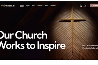 build wordpress church website and ministry, non profit website