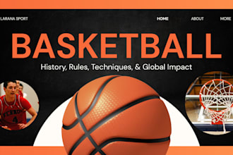 design responsive tournament website, gaming, esport website, sport website