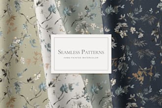 design seamless watercolor floral pattern
