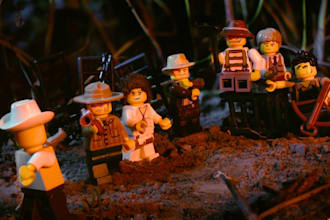 create professional lego animation stop motion or 3d lego video