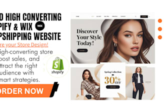 build high converting wix website expert wix design redesign shopify store SEO