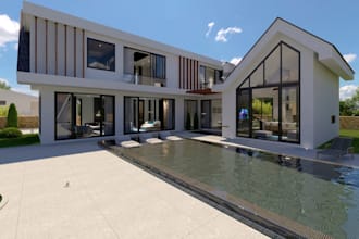 twinmotion architectural video, villa exterior design, vr tour for marketing,cgi