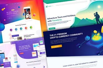 design interface for your landing page or website