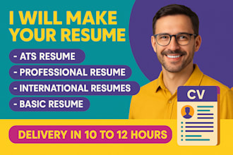 design an international standard resume to boost your career