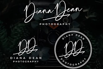 design custom photography signature or watermark logo
