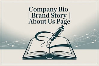 craft compelling company bio, brand story, company bio