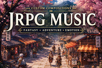 compose jrpg anime japanese music for videogame or animation