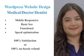 design a dentist, medical or startups business website