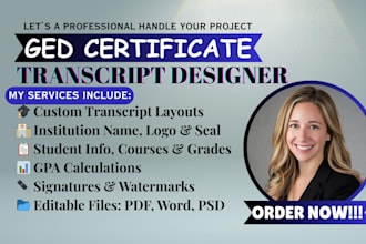 design college transcript ged certificate custom diploma award certificate