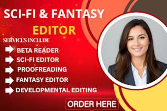 be your beta reader and developmental editor for sci fi and fantasy novel