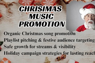 promote your christmas song to grow plays and holiday  audience