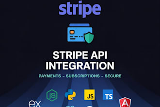 integrate stripe API for payments and subscriptions