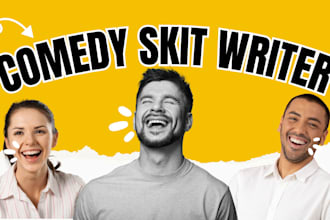 write funny comedy skits and scripts for youtube, tiktok and social media