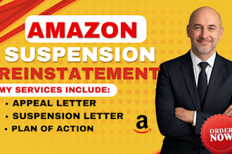 write amazon suspension poa, fix amazon violation and reinstate amazon accounts