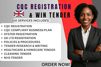 register cqc, win UK tender writing, nhs tender, dom and homecare bid writer