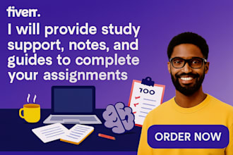 do study support, notes, and guides to complete your assignments