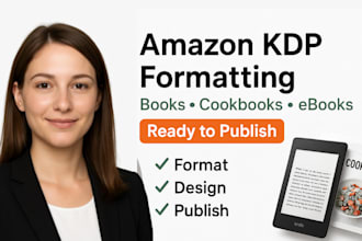 professionally format your book or christian cookbook for amazon KDP publishing