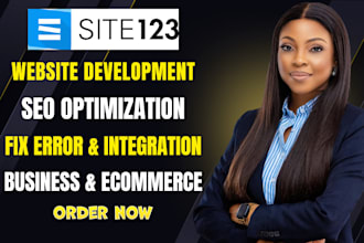 design a professional site123 website with mobile friendly layout and SEO
