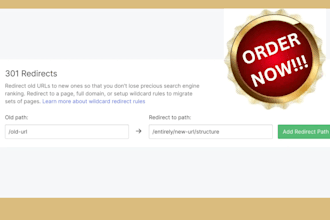 setup for 301 redirect for SEO and site migration