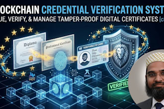 build a blockchain based certificate or document verification system